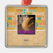 Die Welle Silbernes Ornament (Vorne)