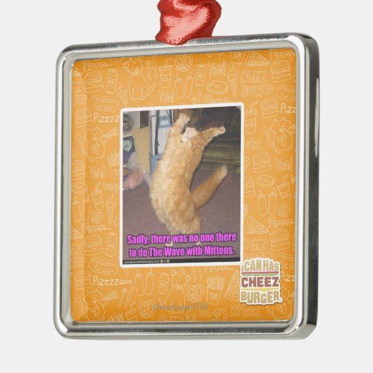 Die Welle Silbernes Ornament (Links)