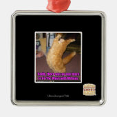 Die Welle Silbernes Ornament (Vorne)