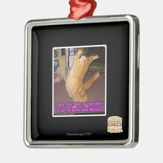 Die Welle Silbernes Ornament (Links)