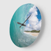 Die Welle tropischer Ozeane Große Wanduhr (Winkel)