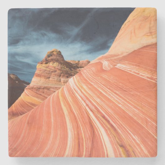 Die Welle, vermilion cliffs, Arizona Steinuntersetzer (Vorderseite)
