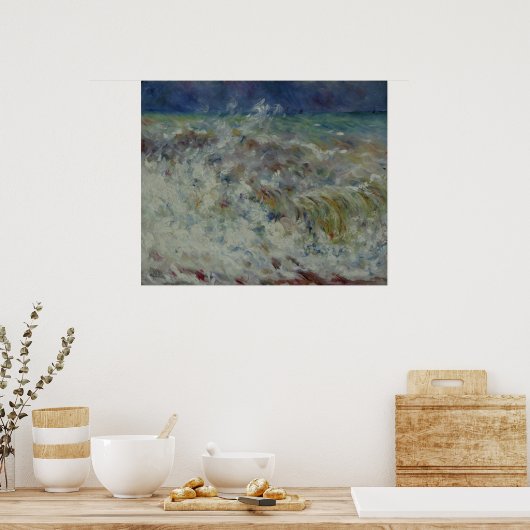 Die Welle von Pierre-Auguste Renoir Poster (Küche)