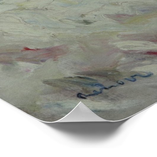 Die Welle von Pierre-Auguste Renoir Poster (Ecke)