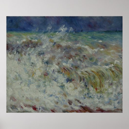 Die Welle von Pierre-Auguste Renoir Poster (Vorne)