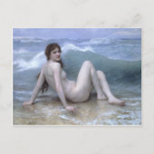 Die Welle von William-Adolphe Bouguereau Postkarte (Vorderseite)