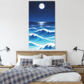 Die Wellen des Anime Leinwanddruck (Insitu (Schlafzimmer))