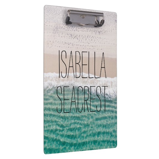 Die Wellen des tropischen Ozeans bewundern Ihren N Klemmbrett (Rechts)