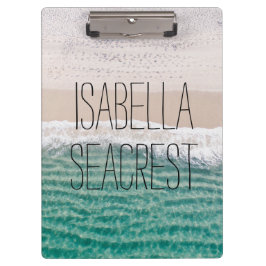 Die Wellen des tropischen Ozeans bewundern Ihren N Klemmbrett