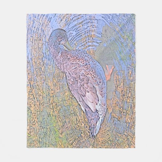 Die Wellen Fleecedecke (Vorderseite)