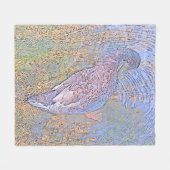 Die Wellen Fleecedecke (Vorderseite (Horizontal))