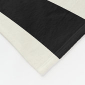 Die Wellen im Retrostil Schwarz-Weiß Fleecedecke (Ecke)