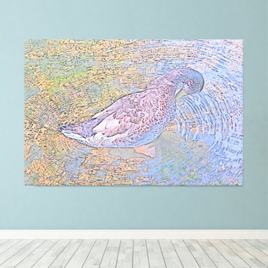 Die Wellen Leinwanddruck (Insitu (Holzboden))