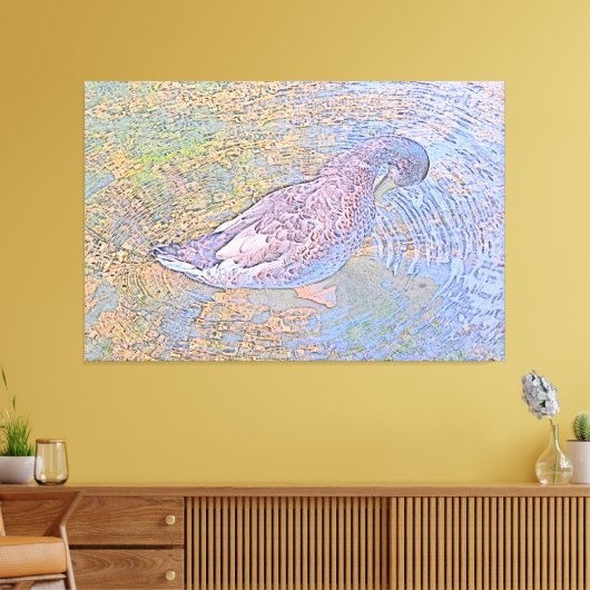 Die Wellen Leinwanddruck (Insitu (Wohnzimmer))