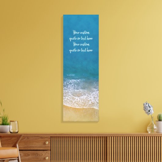 Die Wellen Leinwanddruck (Insitu (Wohnzimmer))