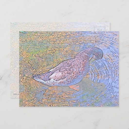 Die Wellen Postkarte (Vorne/Hinten)