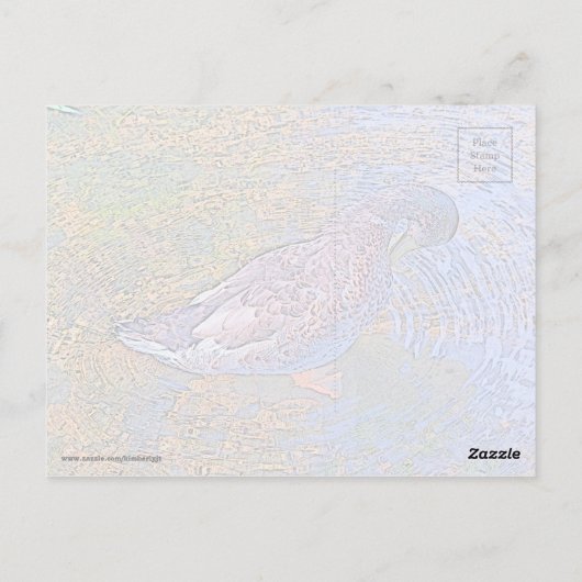 Die Wellen Postkarte (Rückseite)