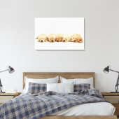 Die Welpen des Goldenen Retriever Leinwanddruck (Insitu (Schlafzimmer))