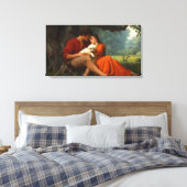 Die welpenartige Liebe Leinwanddruck (Insitu (Schlafzimmer))