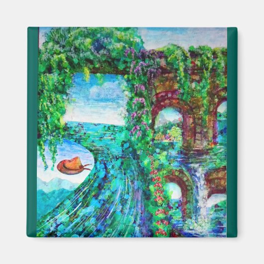 Die Welt, ネ jeder hat グ geflogen. Magnet (Vorne)