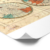 " Die Welt: 1853 Kaei 6 japanische MAP ... Poster (Ecke)