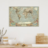 Die Welt - 1875 Poster (Küche)