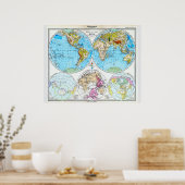 Die Welt 1891 Poster (Küche)