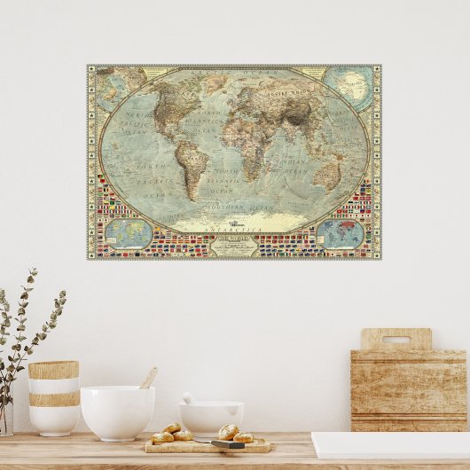 Die Welt - 1938 Poster (Küche)