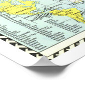 " Die Welt: 1960 Detaillierte MAP ... Poster (Ecke)