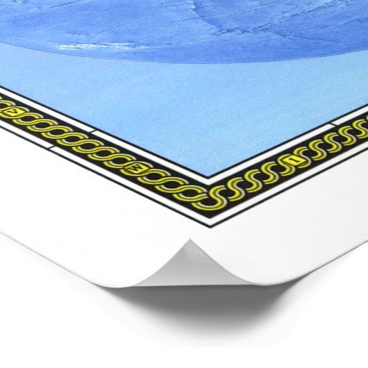 " Die Welt: 1988/heute - Detaillierte Physikalisch Poster (Ecke)