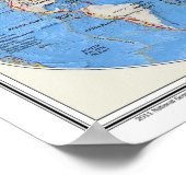 " Die Welt: 2011/heute - Physische Weltkarte ... Poster (Ecke)