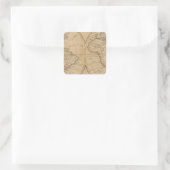 Die Welt 2 Quadratischer Aufkleber (Tasche)