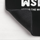 Die Welt anders als Autismus auf den Kopf stellen Mousepad (Ecke)