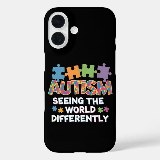 Die Welt anders als das Bewusstsein für Autismus Case-Mate iPhone Hülle (Rückseite)