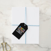 Die Welt anders als das Bewusstsein für Autismus Geschenkanhänger (Mit Garn)