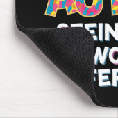Die Welt anders als das Bewusstsein für Autismus Mousepad (Ecke)