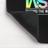 Die Welt anders Niedlich als Autismus Awa Mousepad (Ecke)