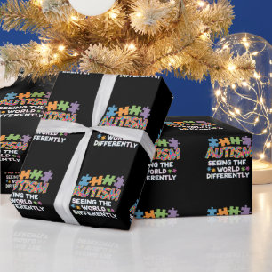 Die Welt anders sehen: Autismus-Bewusstsein Geschenkpapier