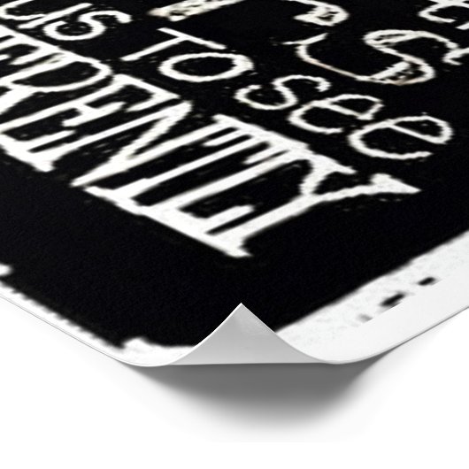 Die Welt anders sehen Poster (Ecke)