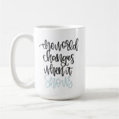 Die Welt ändert, wenn es hohle Tasse der Sterne (Links)