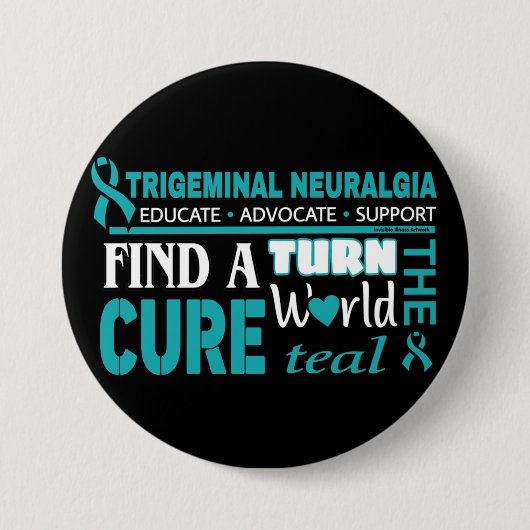 Die Welt Aquamarin machen...TN Button (Vorderseite)
