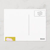 Die Welt auf dem Kopf Postkarte (Rückseite)