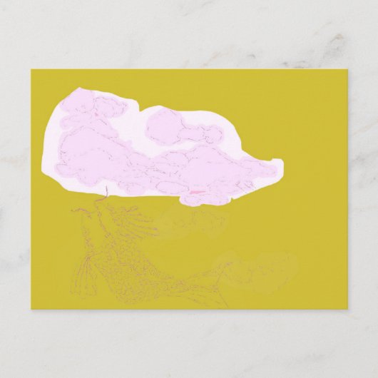 Die Welt auf dem Kopf Postkarte (Vorderseite)