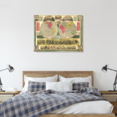Die Welt auf der einen Seite Leinwanddruck (Insitu (Schlafzimmer))