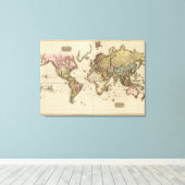 Die Welt auf der Projektion von Mercator Leinwanddruck (Insitu (Holzboden))