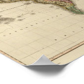 Die Welt auf der Projektion von Mercator Poster (Ecke)
