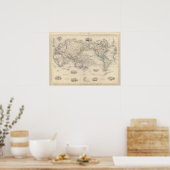 Die Welt auf der Vorstellung von Mercator Poster (Küche)