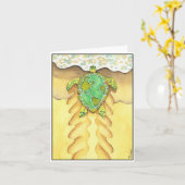 Die Welt auf ihr zurück Karte (Gelbe Blume)