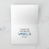 Die Welt auf Ihre Karte gemein (Innenseite)