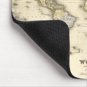 Die Welt auf Mercators Projektion | 1840 Mousepad (Ecke)